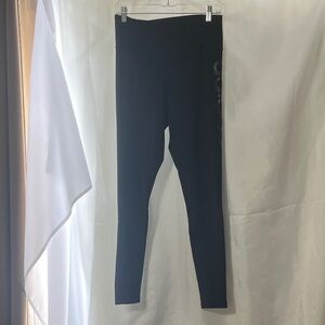 Adidas Black Leggings with shiny black Adidas Logo